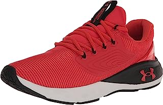 Solid Black and Red Sports Shoes